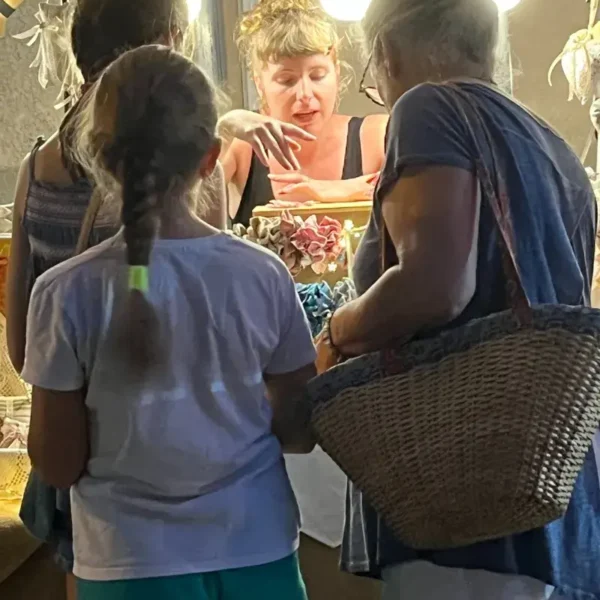 Mademoiselle Marie Créations au marché nocturne de Besse sur Issole en 2024
