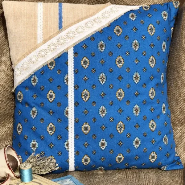 housse_coussin_tissu_provençale_brillane_bleu_decoration_typique_sud