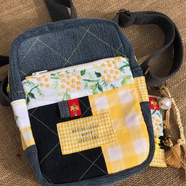 sacoche_patchwork_vichy_jean_mimosa_idee_cadeau_artisanale