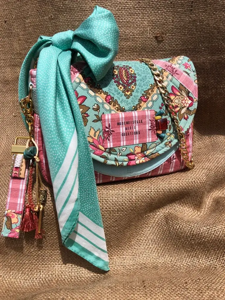 Sac besace à bandoulière indienne acidulée – Image 3