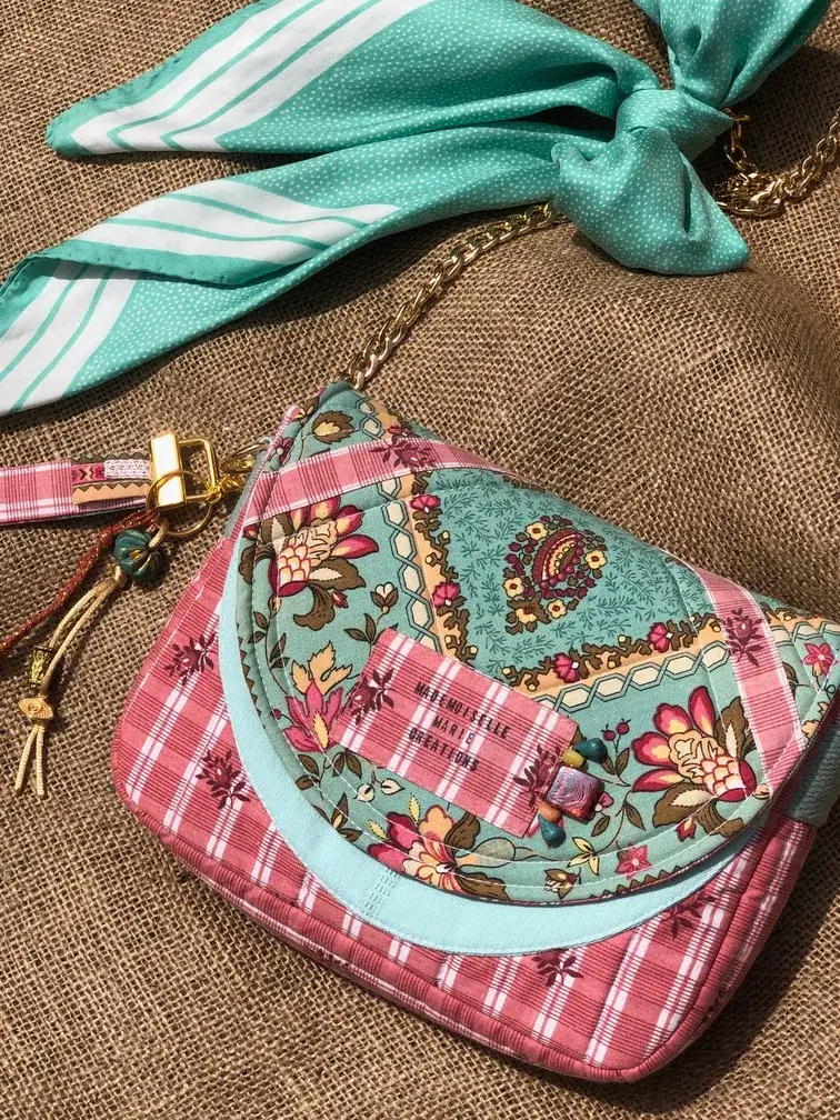 Sac besace à bandoulière indienne acidulée – Image 4